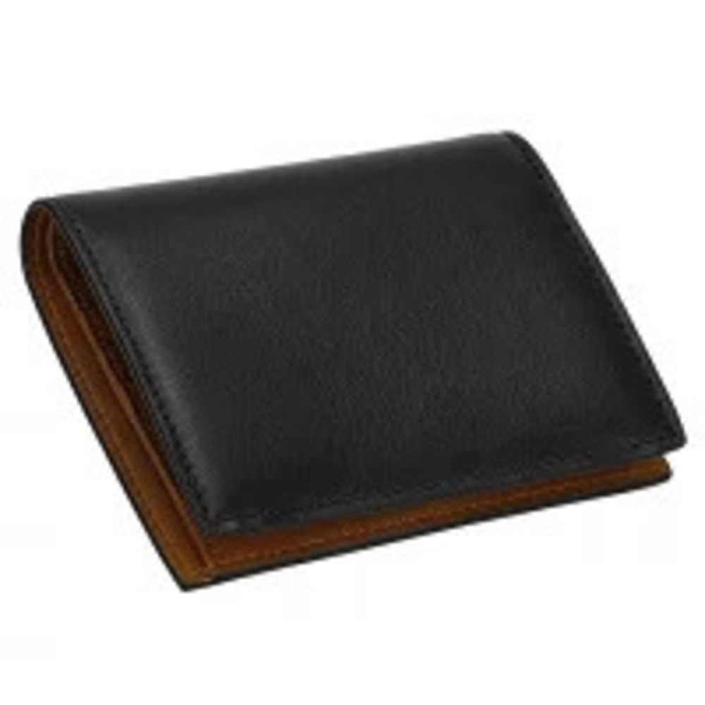 Salvatore Ferragamo Bi fold Wallet Compact NE NC Black Brown